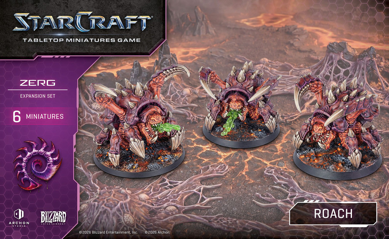 PRE-ORDER) STARCRAFT: ZERG - ROACH - Giga-Bites Tabletop Cafe