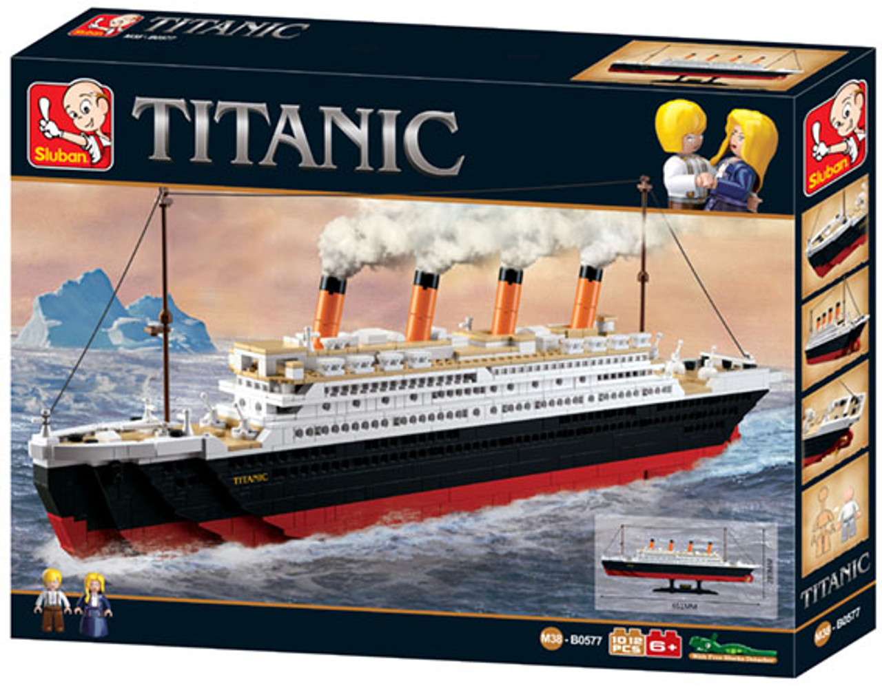 Titanic: Large Model w/Jack+Rose Figures (1012pcs) - Giga