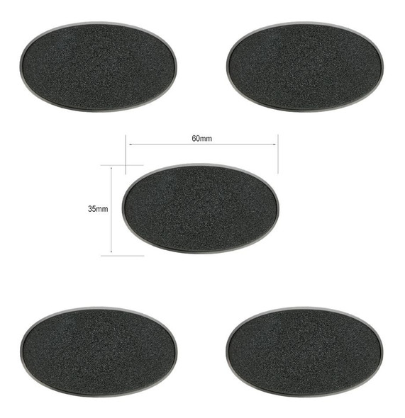 60x35mm Oval Bases