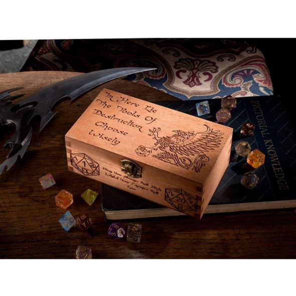 Griffin Wooden Dice Box