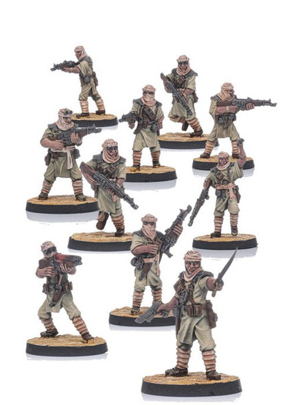Desertum Infantry (10 Miniatures)