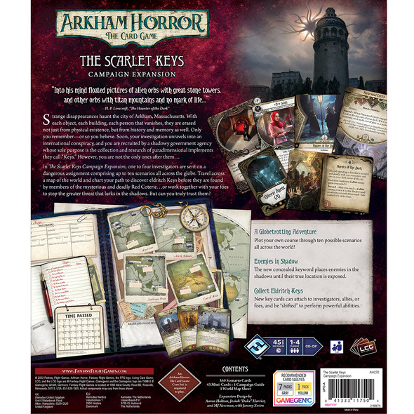 (PRE-ORDER) Arkham Horror LCG: The Scarlet Keys Campaign Expansion