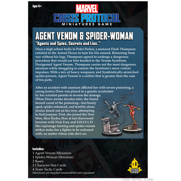 (PRE-ORDER) Marvel Crisis Protocol: Agent Venom & Spider-Woman