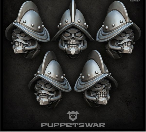 Puppetswar: (Accessory) Conquista Reapers Helmets (5)