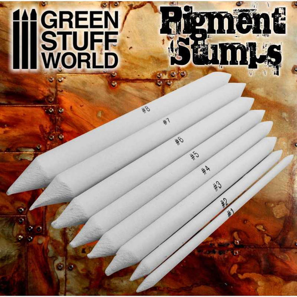 Green Stuff World - Set 8x Pigment Blending Stumps