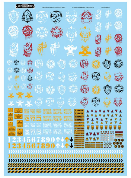 Necromunda: Underhive Graffiti Transfer Sheet