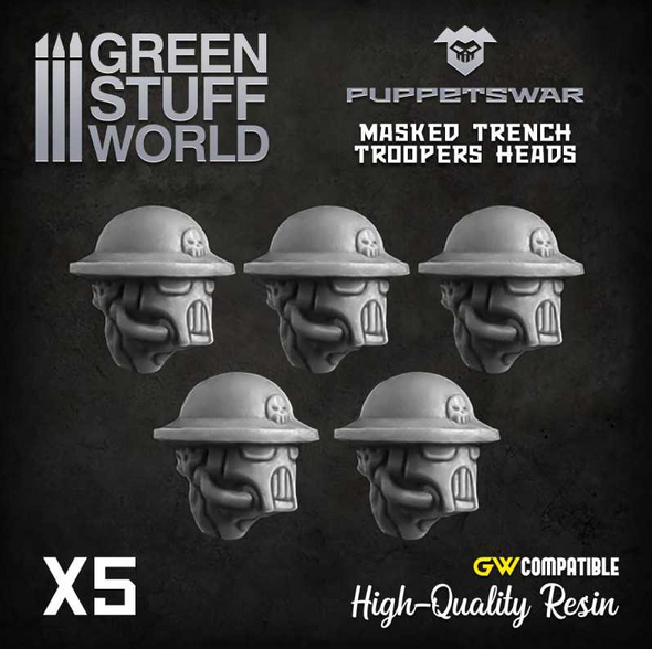 Masked Trench Troopers Heads