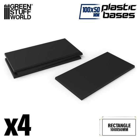 Plastic Bases - Rectangle 100x50mm