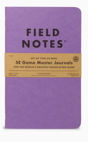 5E Game Master Journals