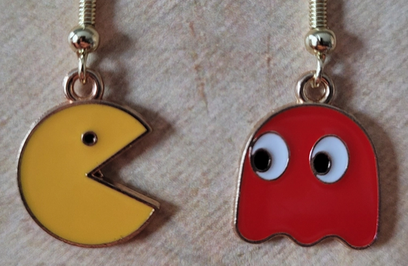 Pac Man Earrings