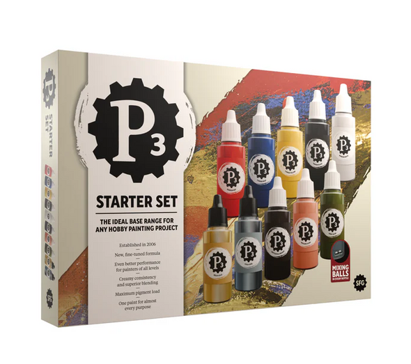 P3 Paints: Starter Set Dropper Bottle (10 paints)