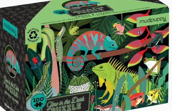 Frogs & Lizards Glow in the Dark Puzzle
