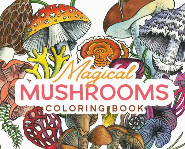 Magical Mushrooms Coloring Book