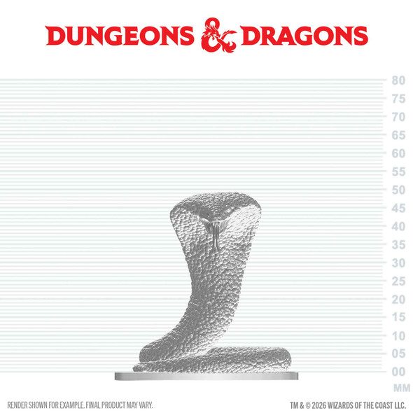 DND NOLZUR'S MARVELOUS UNPAINTED MINIATURES: W29 POLAR SERPENT