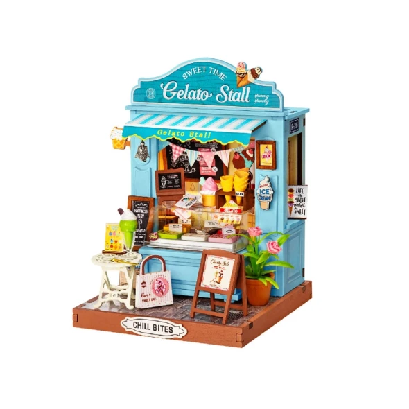 Diy Miniature House Kit: Gelato Stall