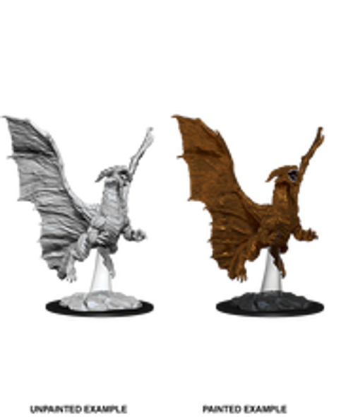 Dungeons & Dragons Nolzur`s Marvelous Unpainted Miniatures:  W8 Young Copper Dragon