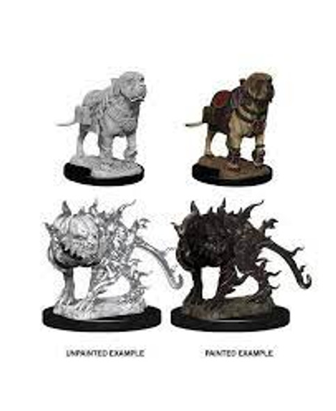 Dungeons & Dragons Nolzur`s Marvelous Unpainted Miniatures: Mastiff and Shadow Mastiff