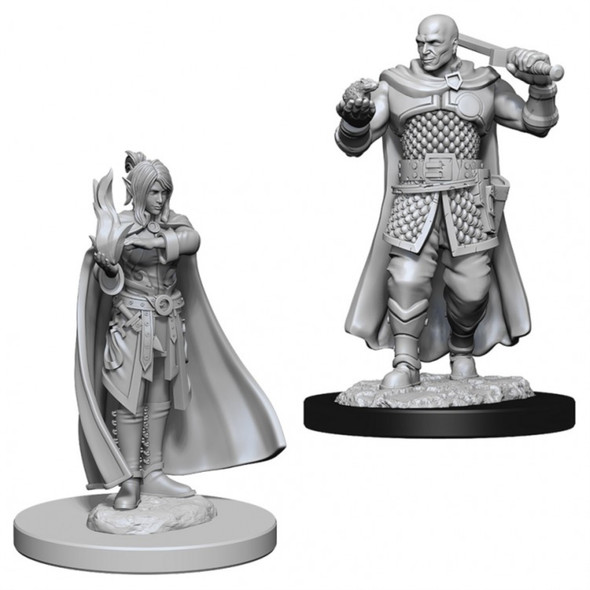 Human Ranger & Moon Elf Sorcerer Dungeons and Dragon's Nolzur's Marvelous Unpainted Miniatures