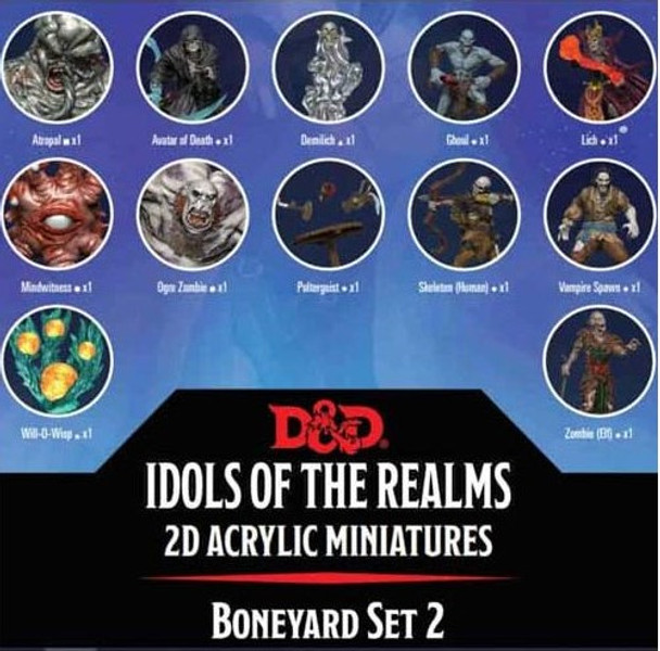 Idols of the Realm Boneyard Set 2 2D Miniatures