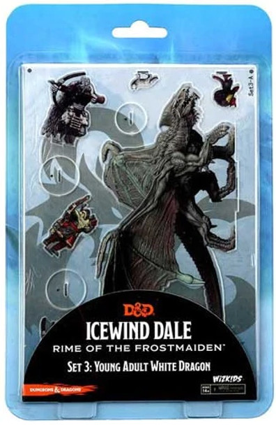 Icewind Dale: Young White Dragon 2D Miniatures