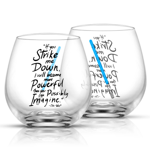 Star Wars Obi-Wan Kenobi™ Lightsaber Stemless Wine Glasses