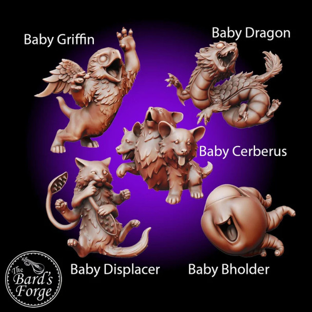 Baby Monsters (Cerberus, Griffin, and more)