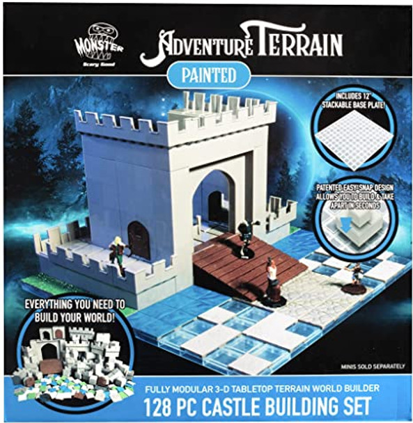 Adventure Terrain Painted 128 pc Castle Building Set