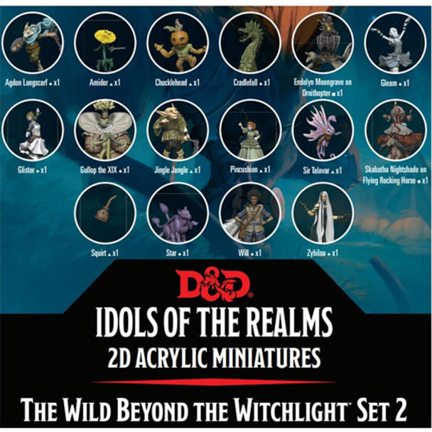 Idols of the Realms 2D Acrylic Miniatures - The Wild Beyond the Witchlight Set 2
