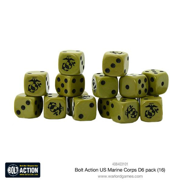 US Marine Corps D6 Pack Dice