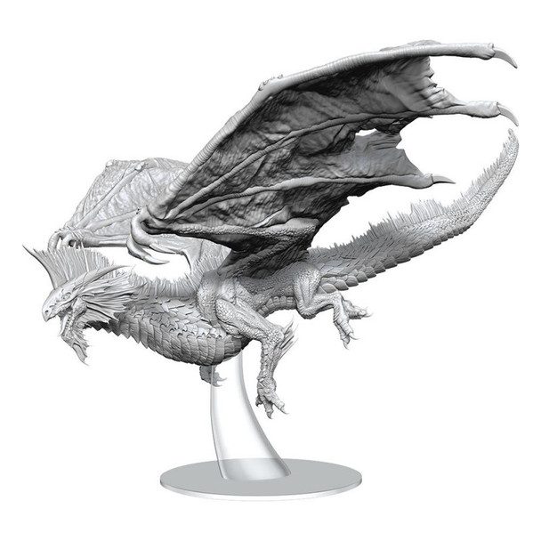 Icon of the Realms: (Unpainted) Adult Silver Dragon