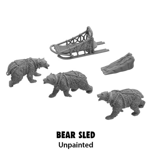 Monster Scenery: Bear Sled - Unpainted