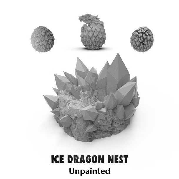 Monster Scenery: Ice Dragon Nest - Unpainted