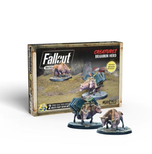 Fallout Wasteland Warfare: Creatures - Brahmin Herd