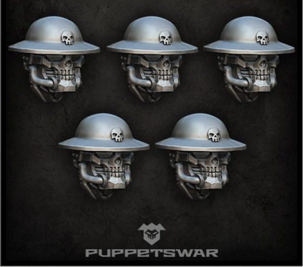 Puppetswar: (Accessory) Trench Reaper Heads (5)