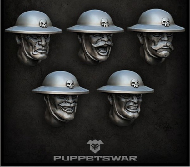 Puppetswar: (Accessory) Trench Troopers Heads (5)