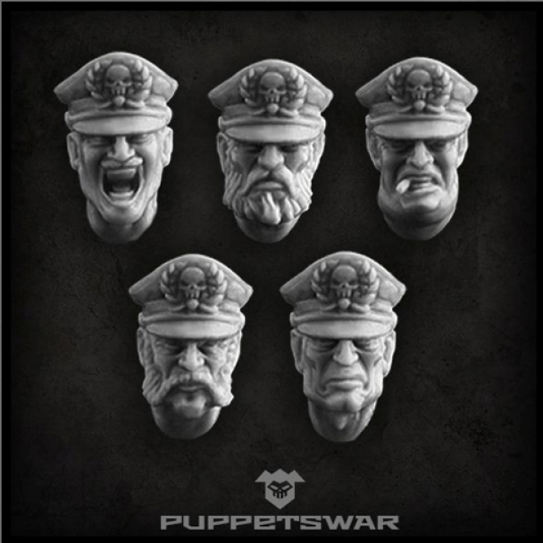 Puppetswar: (Accessory) Officer Heads (5)