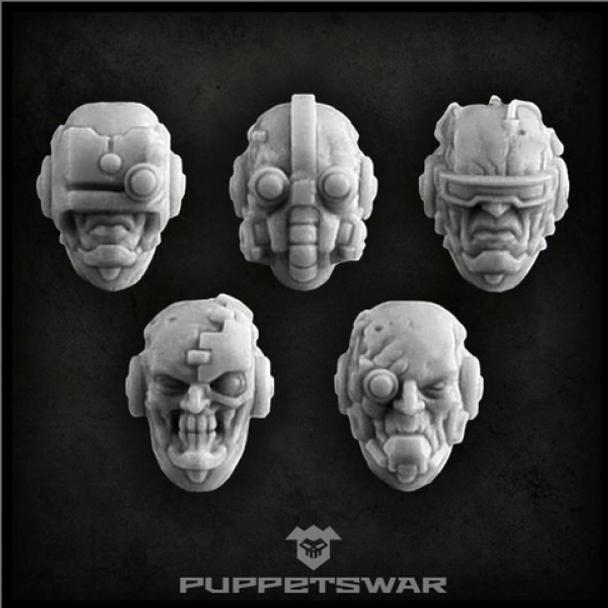 Puppetswar: (Accessory) Cyborg Heads (5)