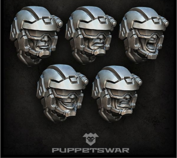Puppetswar: (Accessory) Shade Troopers Heads (5)