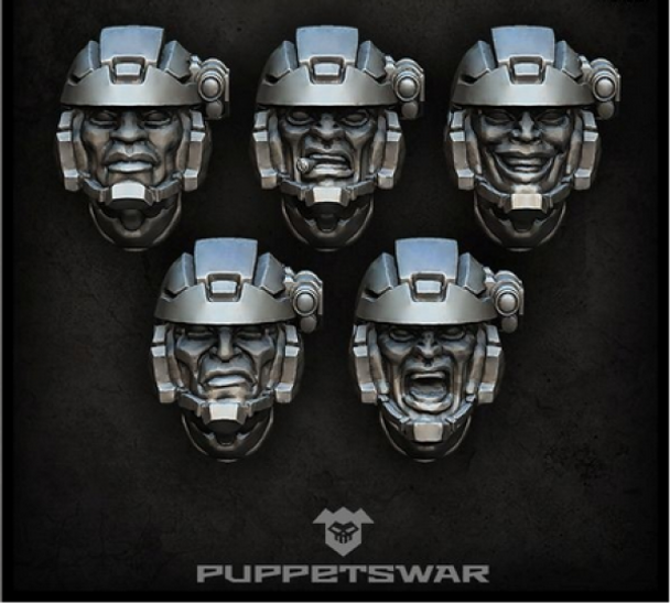 Puppetswar: (Accessory) Troopers Heads (5)