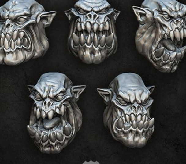 Puppetswar: (Accessory) Orc Heads (5)