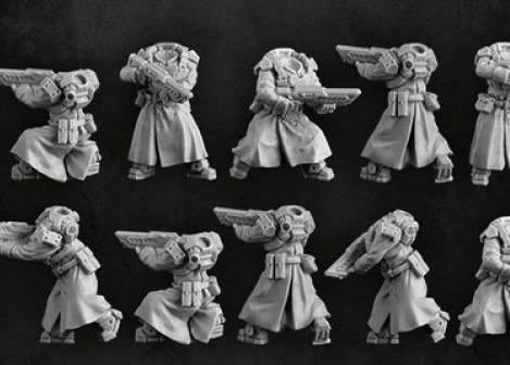 Puppetswar: (Accessory) Greatcoat Troopers Bodies (10)