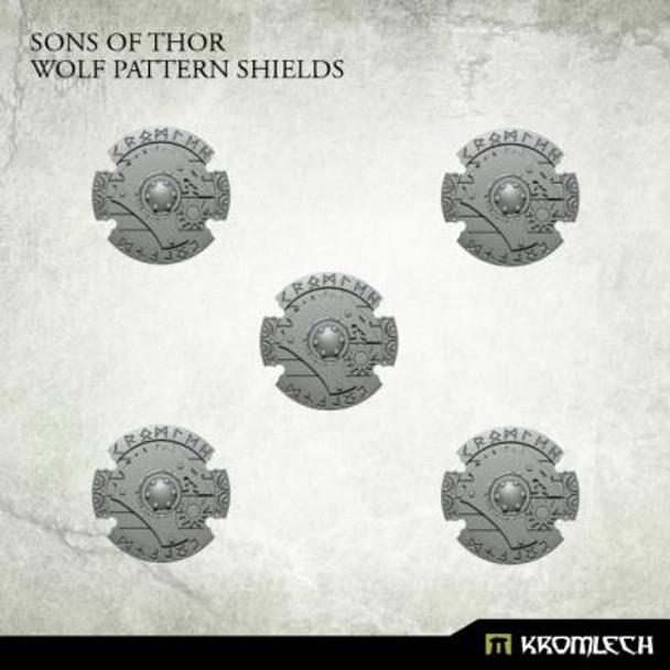 Kromlech - Conversion Bitz: Sons of Thor Wolf Pattern Shields (5)