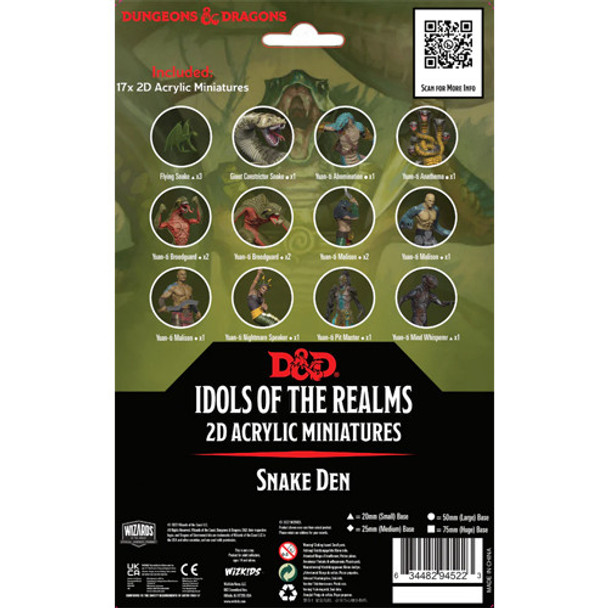 Icons of the Realms: 2D Acrylic Miniatures - Snake Den