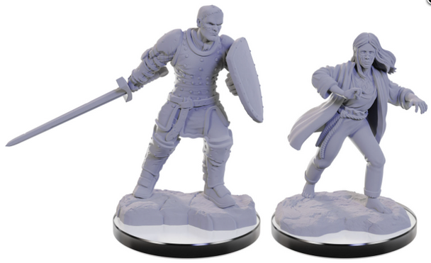 Dungeons & Dragons Nolzur's Marvelous Unpainted Miniatures: W22 Reborn Paladin & Reborn Warlock