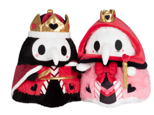 Mini Squishable King & Queen of Hearts Plague Set