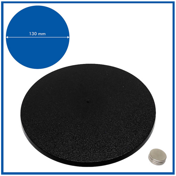 Round - 130mm Base - 1 Pack with included Magnets
