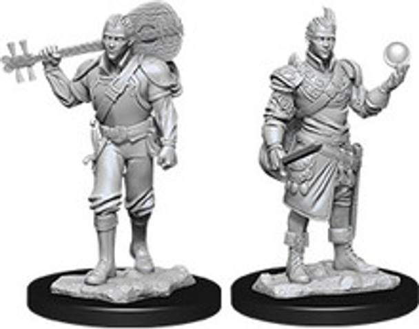 Male Half-Elf Bard with Orb and Instrument W12  Dungeons and Dragons Nolzur's Marvelous Unpainted Miniatures