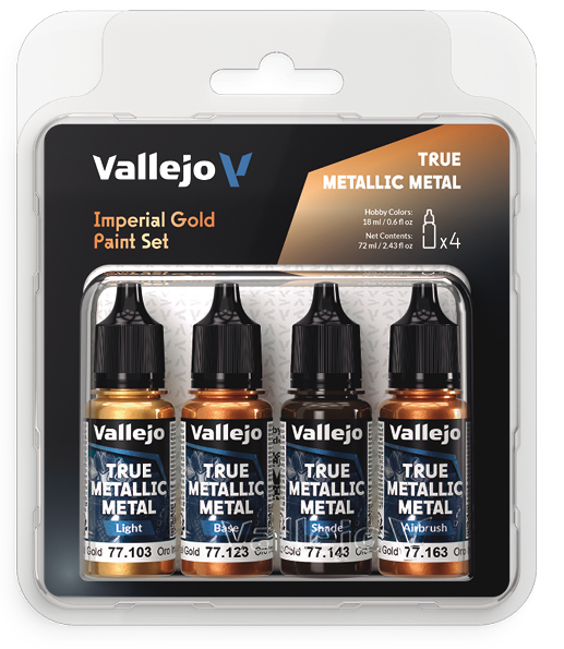 Vallejo True Metallic Metal Paint Set