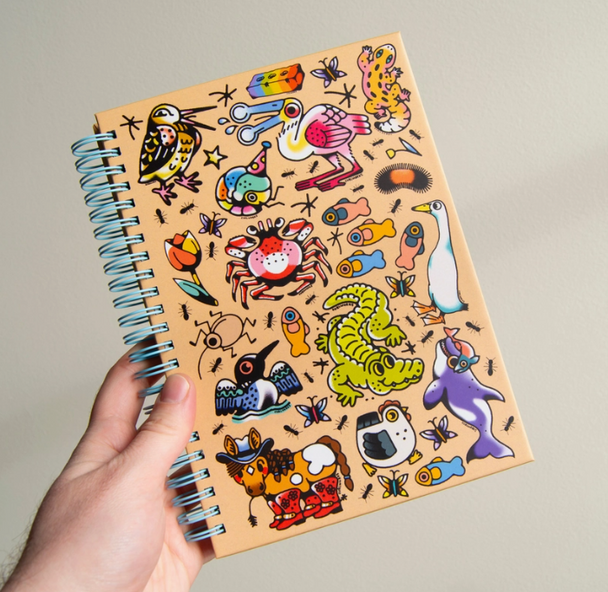 Menagerie Hardcover Sticker Collecting Book