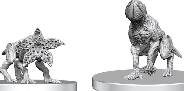 STRANGER THINGS UNPAINTED MINIS DEMODOGS